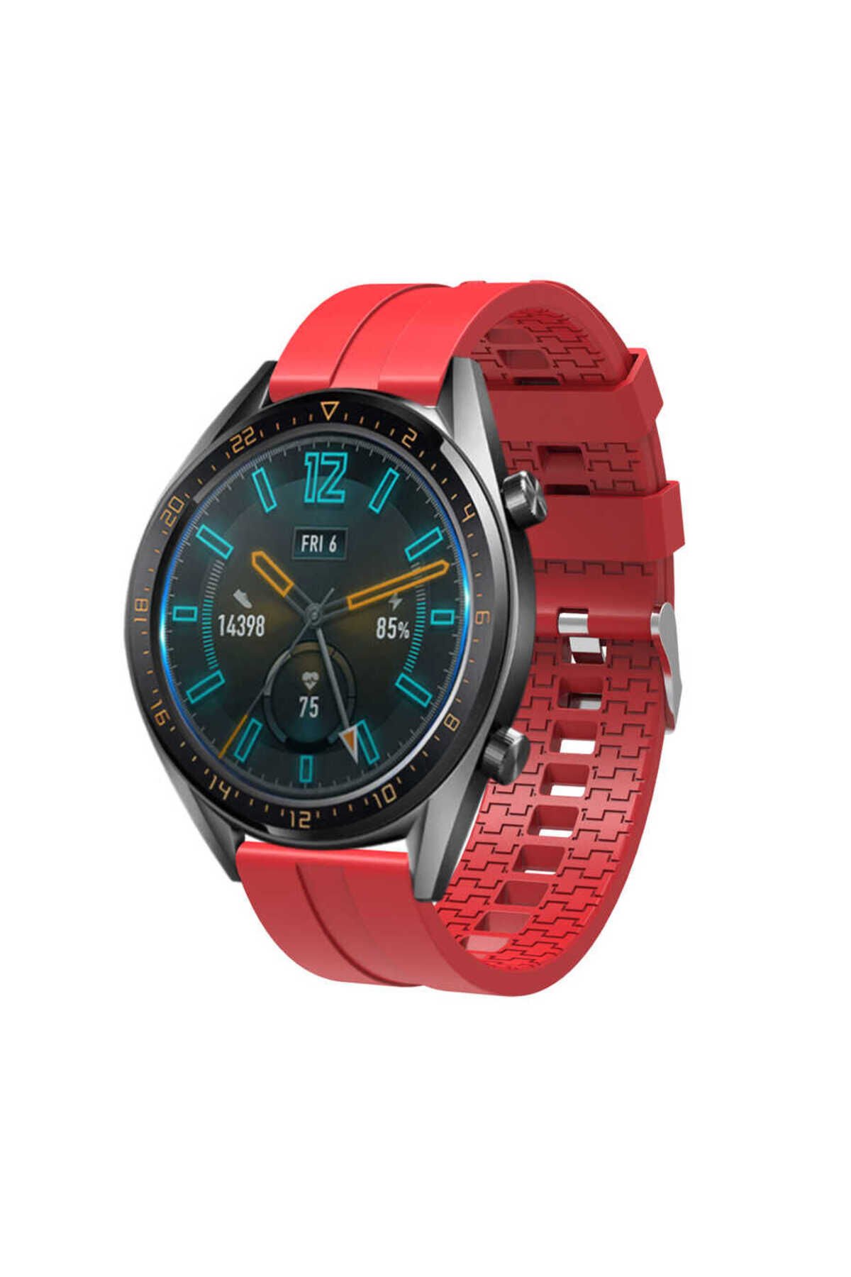 Huawei GT2 46mm KRD-23 Uyumlu EFR Kordon-Kırmızı