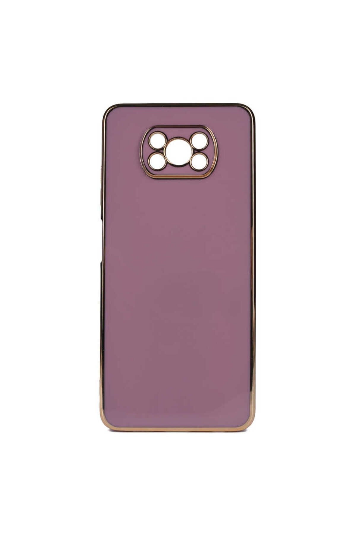 Poco X3 Kılıf BSAY Bark Kapak - Mor Mor