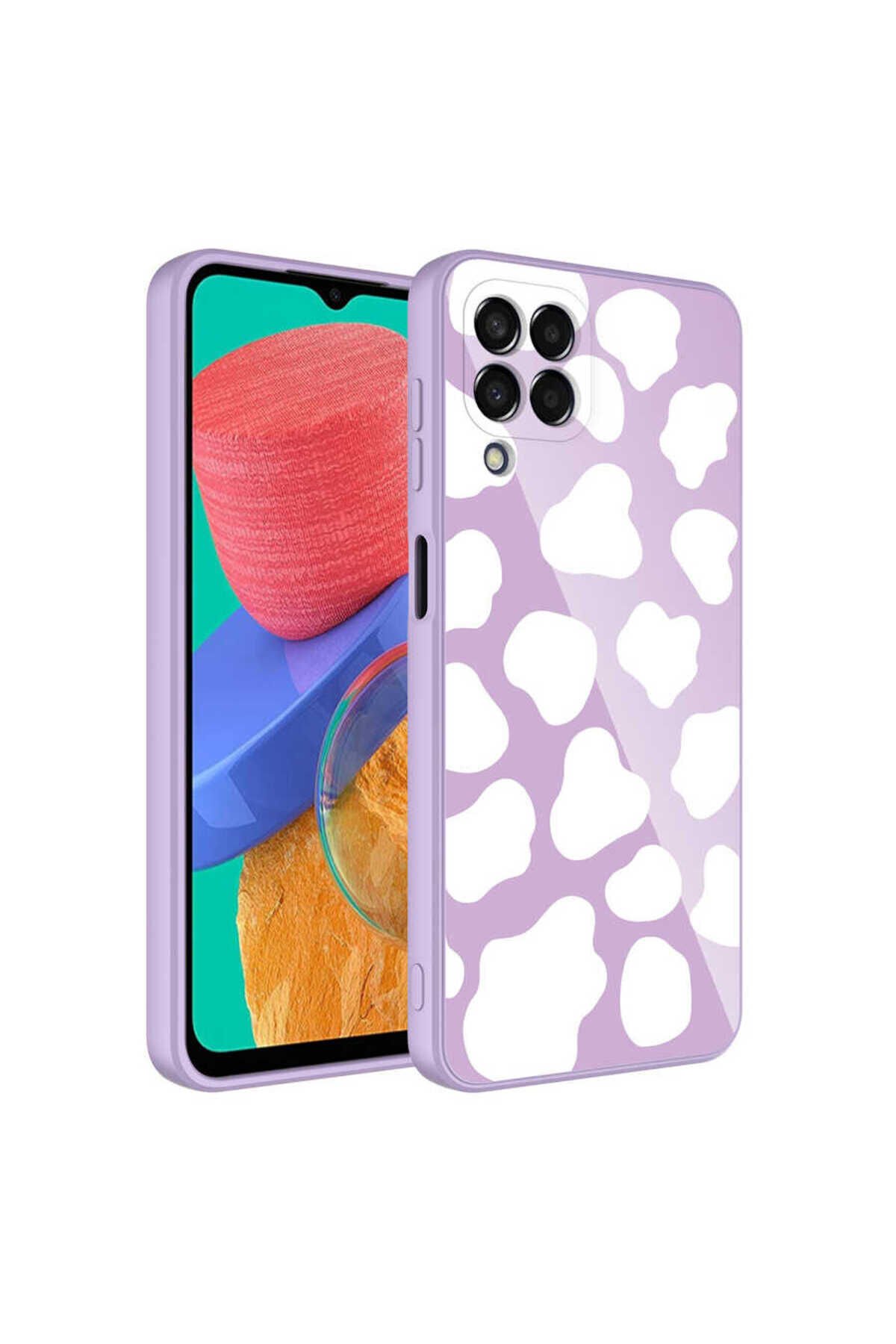 Galaxy M33 Kılıf Kamera Korumalı Desenli Sert Silikon BSAY Epoksi Kapak - NO4 No6