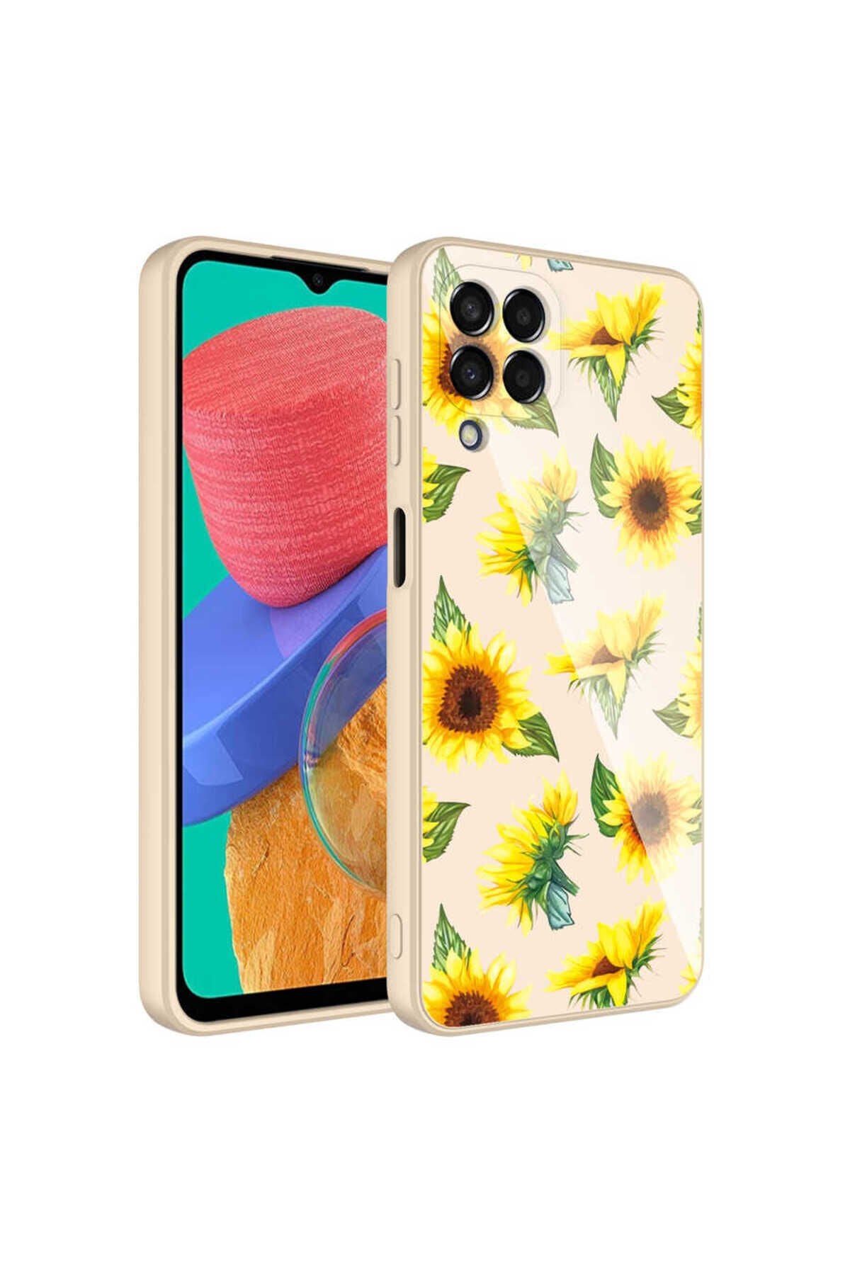 Galaxy M33 Kılıf Kamera Korumalı Desenli Sert Silikon NXAR Epoksi Kapak - NO2 No2