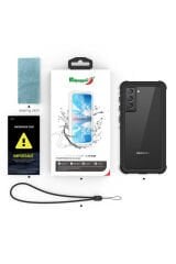 Galaxy S21 Plus Kılıf 1-1 Su Geçirmez Kılıf - Siyah Siyah