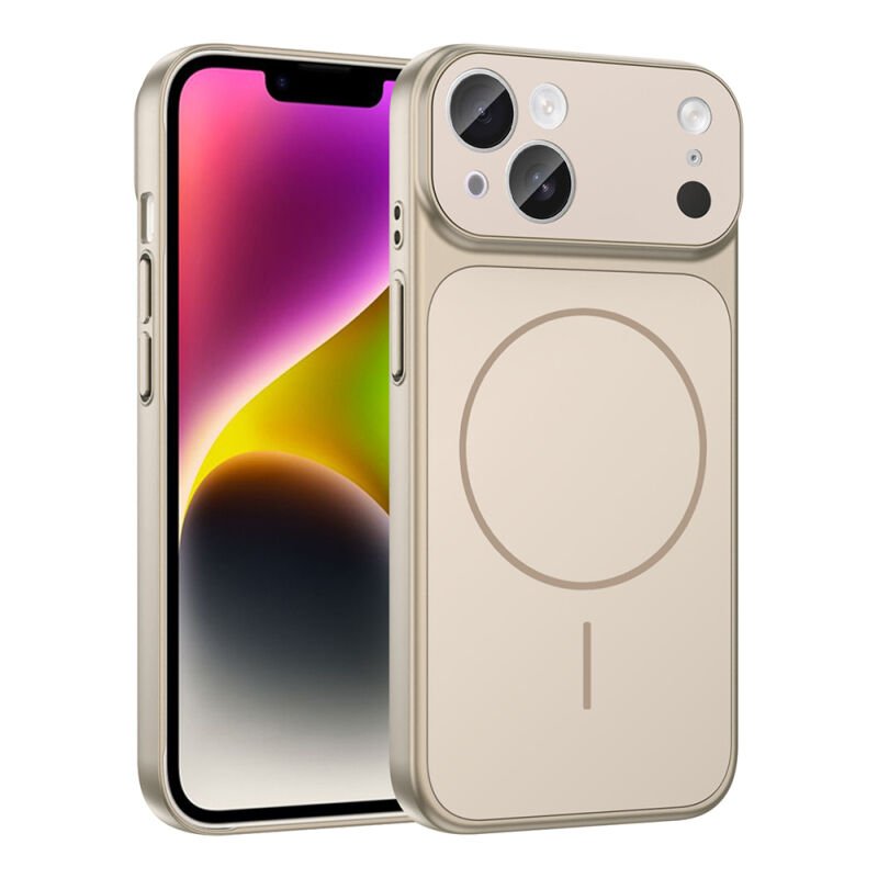 iPhone 15 Kılıf Zore M-Safe Şarj Özellikli Kamera Korumalı Formen Kılıf