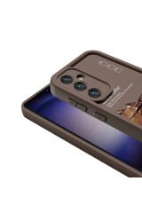 Galaxy S23 FE Kılıf Kamera Korumalı Baskılı Arka Yüzey BSAY Klas Kapak - Beyaz