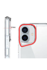 iPhone 16 Kılıf GZST T-Max Kapak - Şeffaf