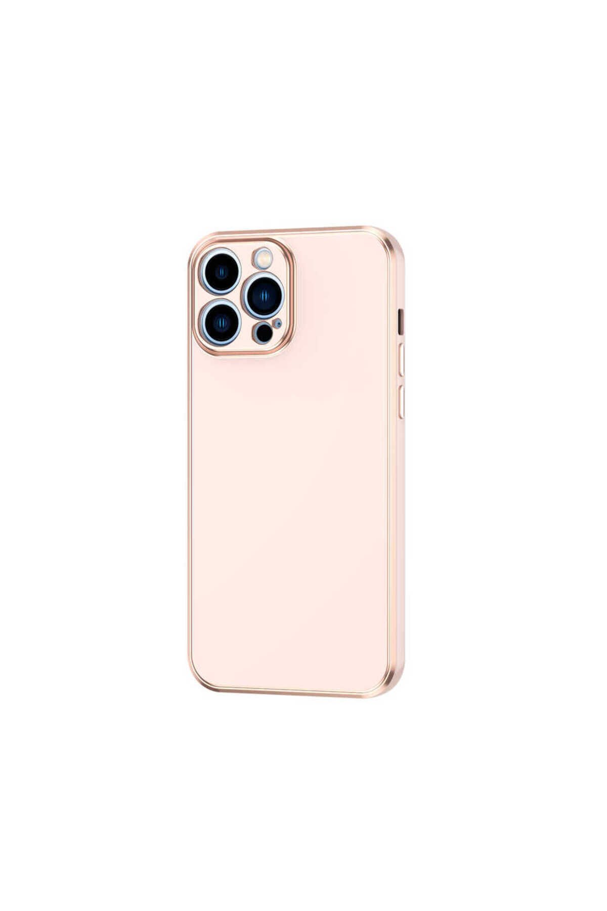 iPhone 12 Pro Uyumlu BSAY Bark Kılıf-Lacivert Rose Gold