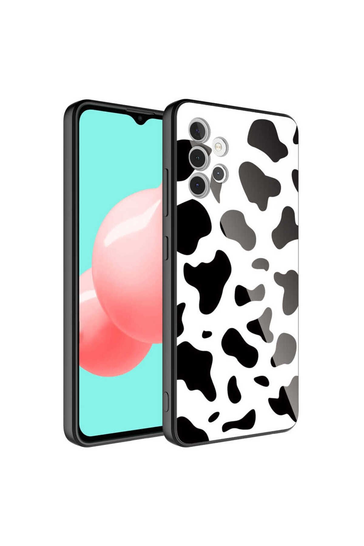 Galaxy A32 4G Kılıf Kamera Korumalı Desenli Sert Silikon BSAY Epoksi Kapak - NO5 No1