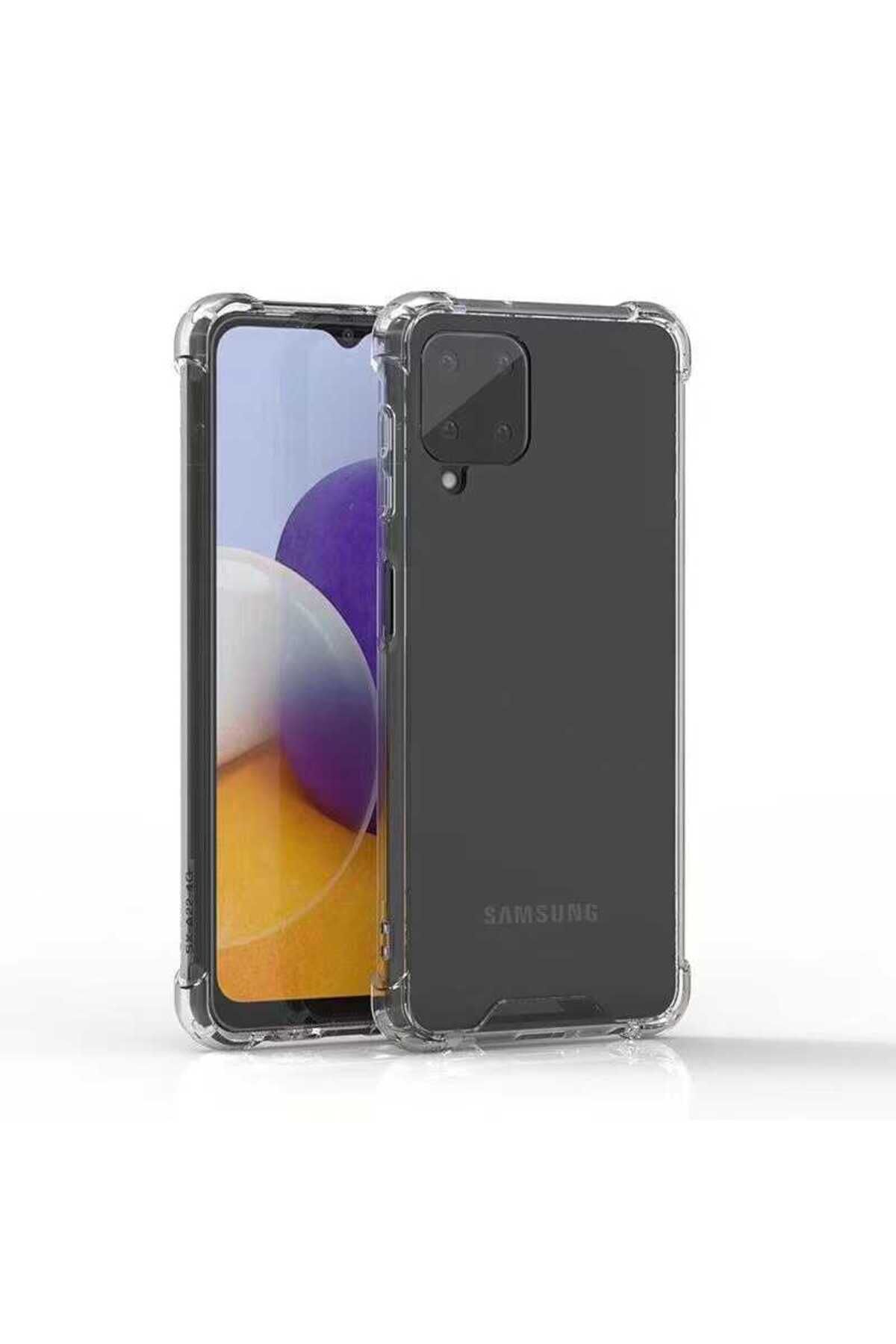 Galaxy A22 4G Kılıf BSAY Nitro Anti Shock Silikon - Renksiz Renksiz
