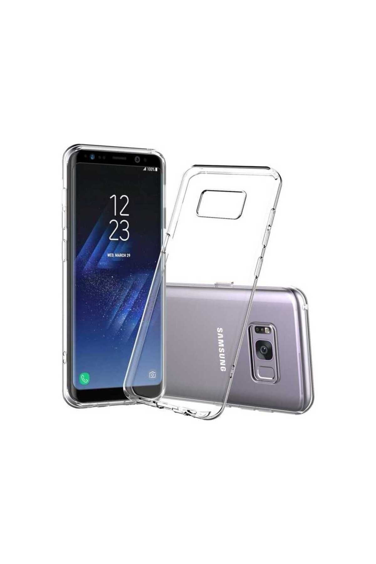 Galaxy S8 Kılıf BSAY Süper Silikon Kapak - Renksiz Renksiz