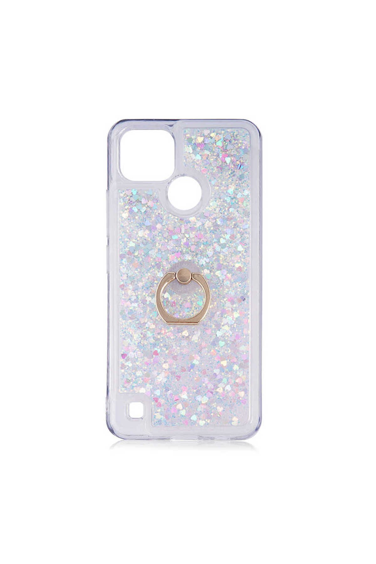 Realme C21 Kılıf BSAY Milce Kapak - Gümüş Gümüş