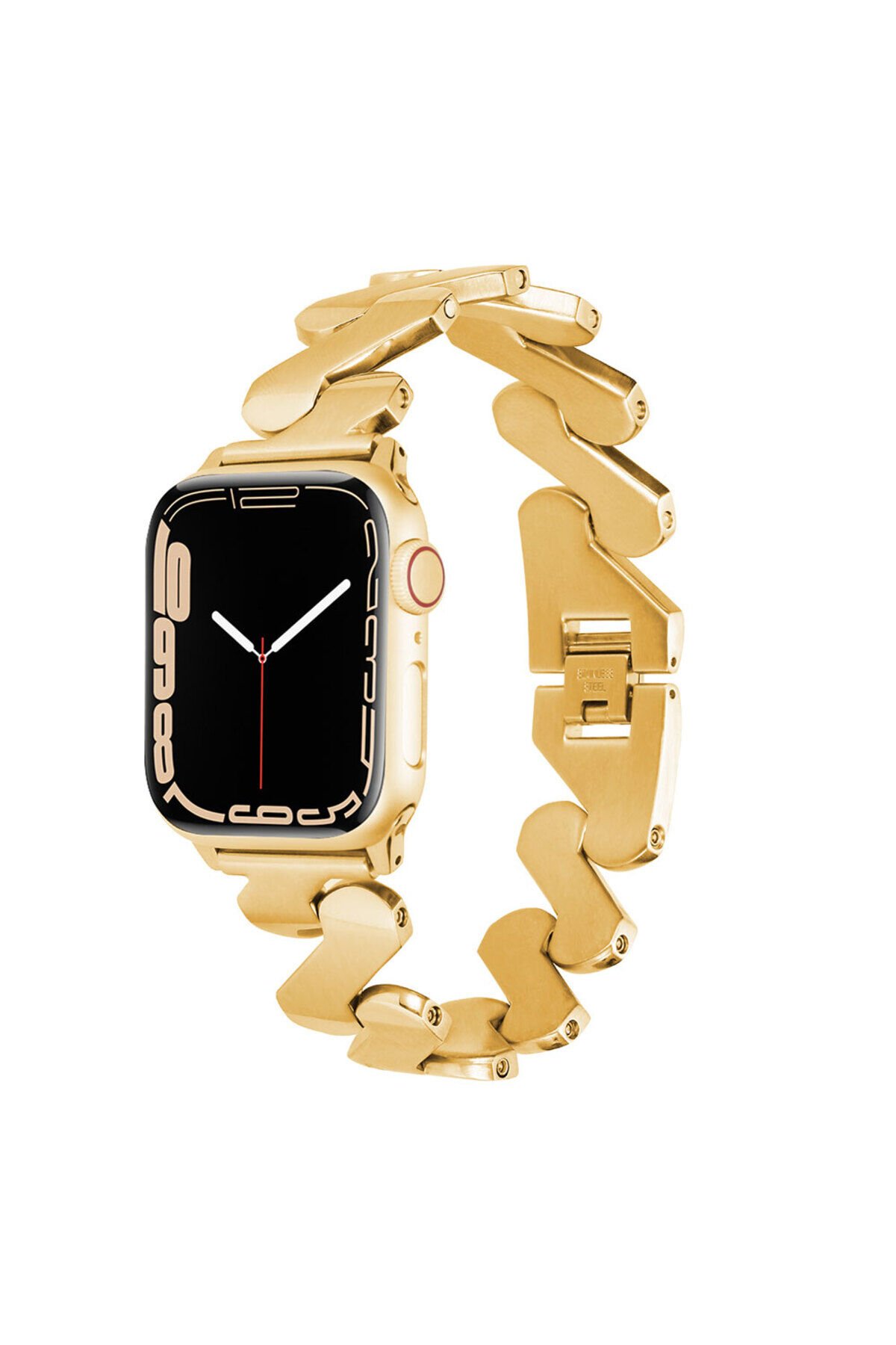 Watch 42mm Kordon Uyumlu KRD-80 Metal Strap Kayış BSAY- Siyah Gümüş