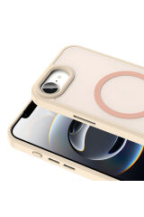 iPhone 17E Kılıf M-safe Şarj Özellikli Mat Arka Yüzey Zore Sio Kapak - Siyah Siyah