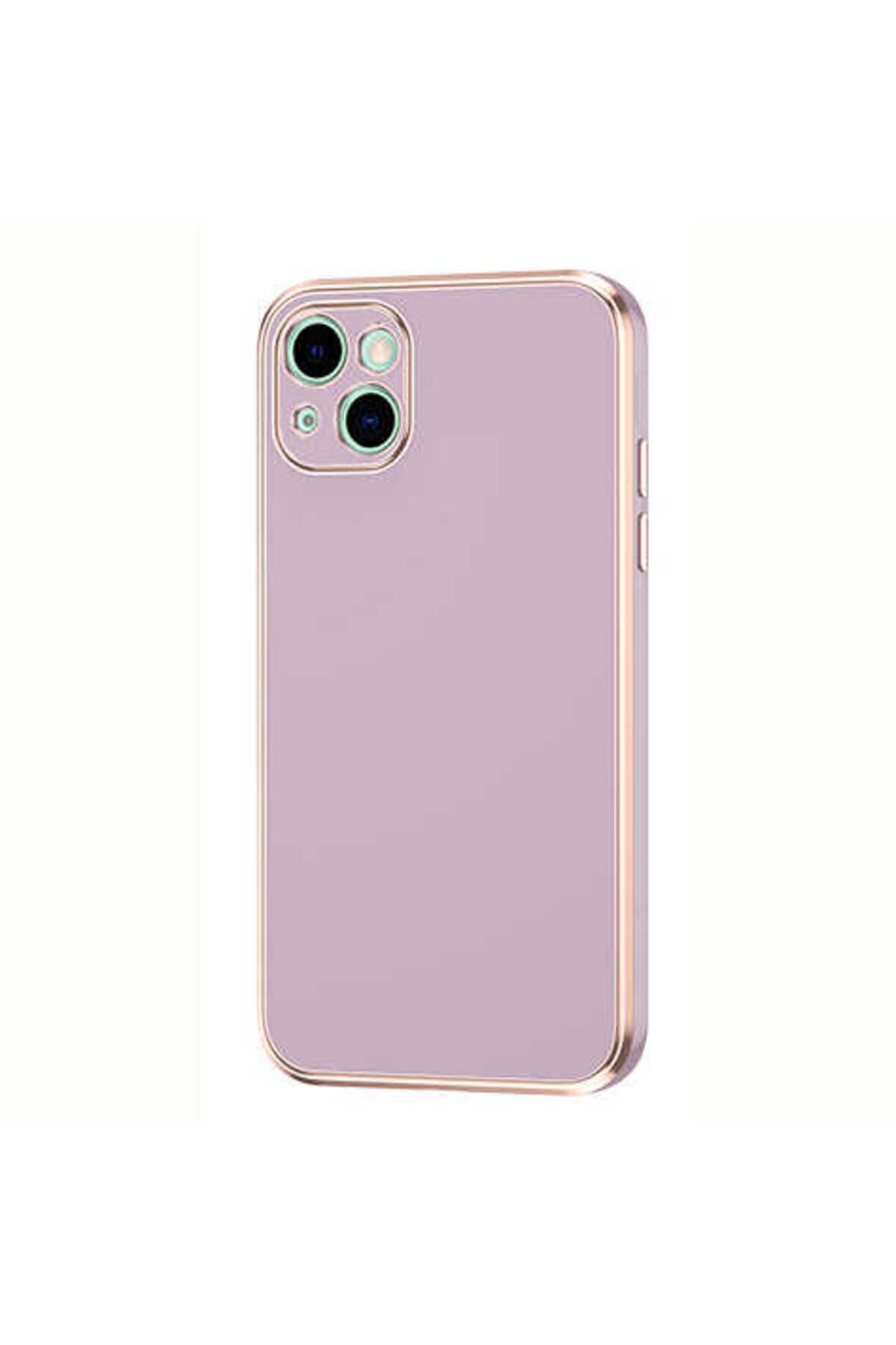iPhone 13 Uyumlu BSAY Bark Kılıf-Beyaz Lila