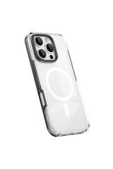 iPhone 16 Pro Max Uyumlu Magsafe Şarj Özellikli Çıkarılabilir Arka Yüzeyli BSAY Polar Kapak Siyah