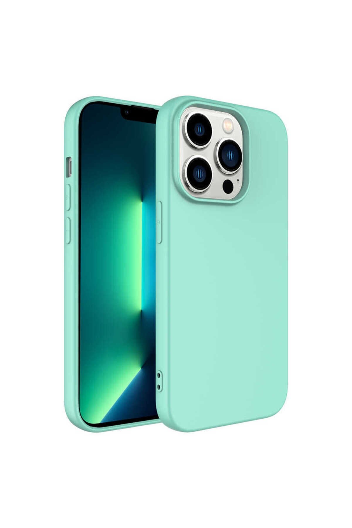 iPhone 14 Pro Uyumlu BSAY Mara Lansman Kılıf-Koyu Yeşil Açık Yeşil