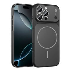 iPhone 14 Pro Kılıf Zore M-Safe Şarj Özellikli Kamera Korumalı Formen Kılıf Turuncu