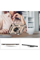 iPad Mini 4. Nesil - Uyumlu Uyumlu BSAY Tablet Vega Kapak-Siyah Kırmızı