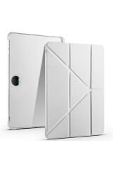 Honor Pad 9 Kılıf BSAY Tri Folding Kalem Bölmeli Standlı Kılıf - Lila Gri