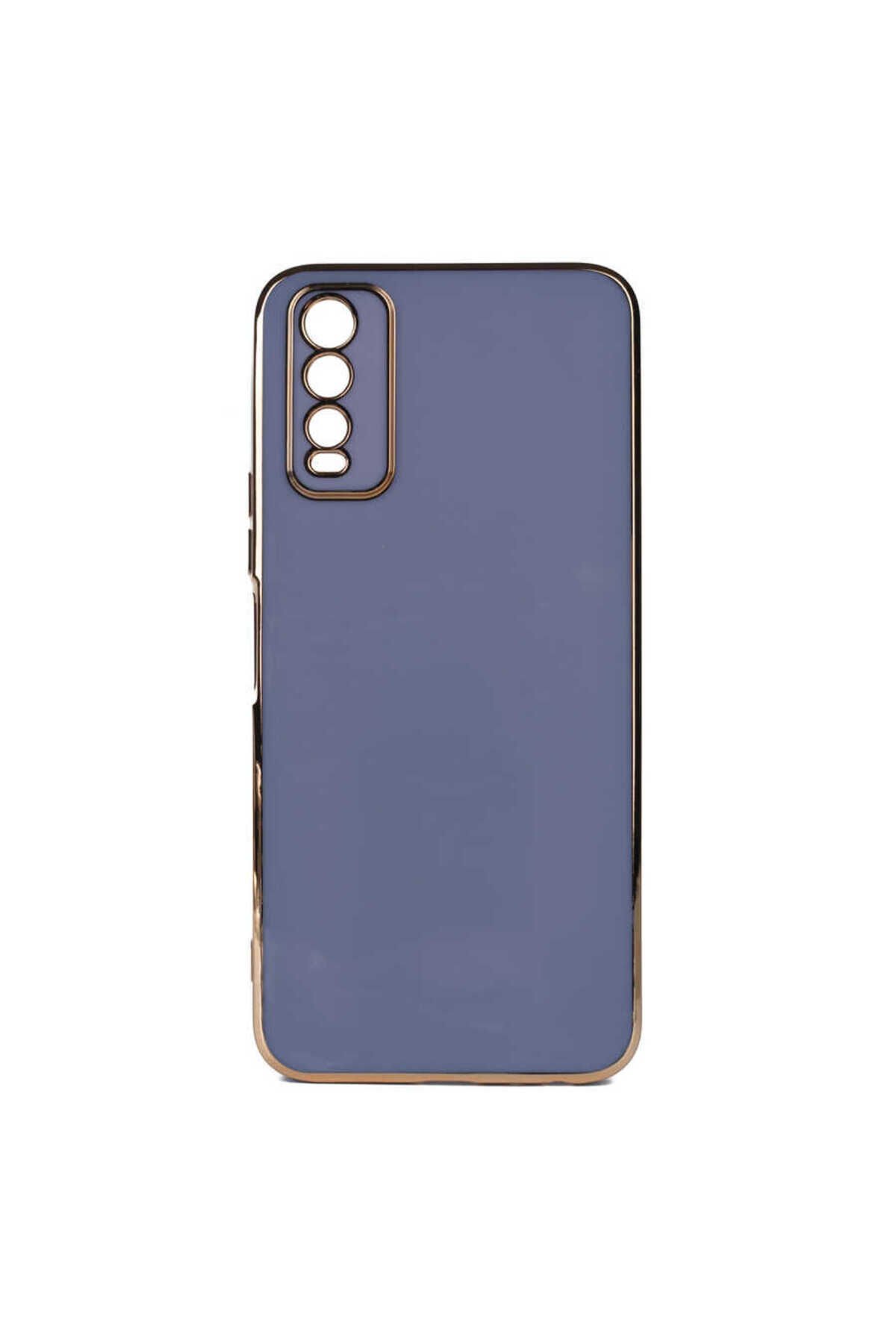 Vivo Y11S Kılıf BSAY Bark Kapak - Rose Gold Beyaz