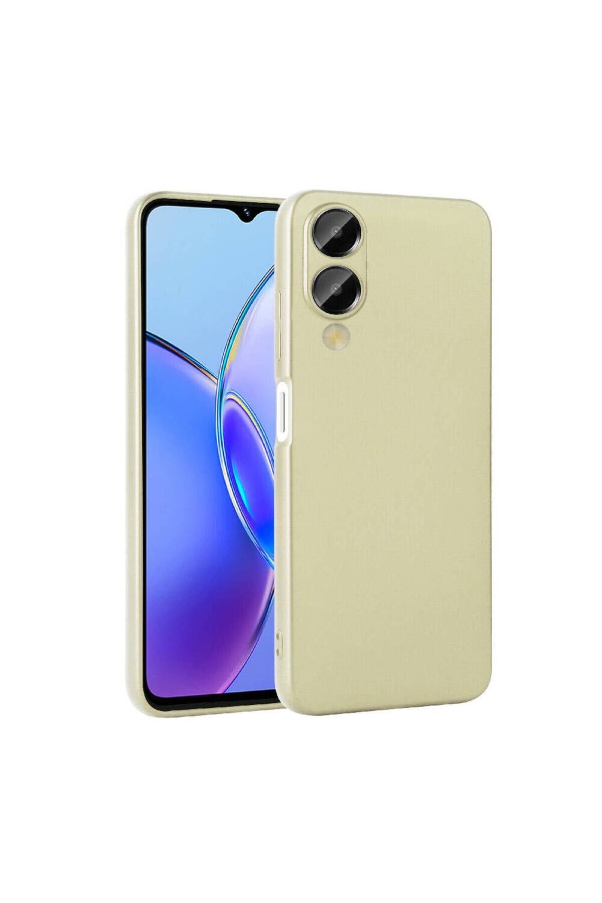 Vivo Y17S Kılıf GZST Premier Silikon Kapak - Gold Gold
