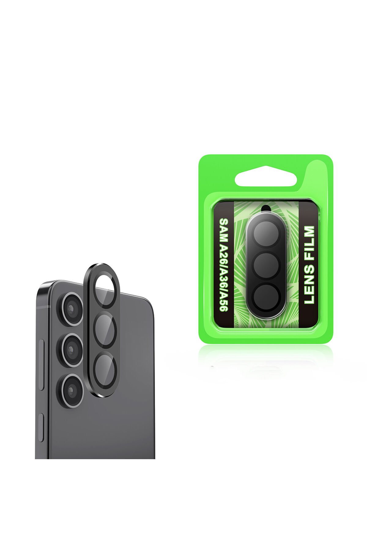 Galaxy A26 BSAY CL-07 Kamera Lens Koruyucu - Siyah Siyah