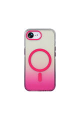 iPhone 16E Kılıf M-safe Şarj Özellikli Transparan Renk Geçişli Toros Kapak - Rose Pembe Pembe