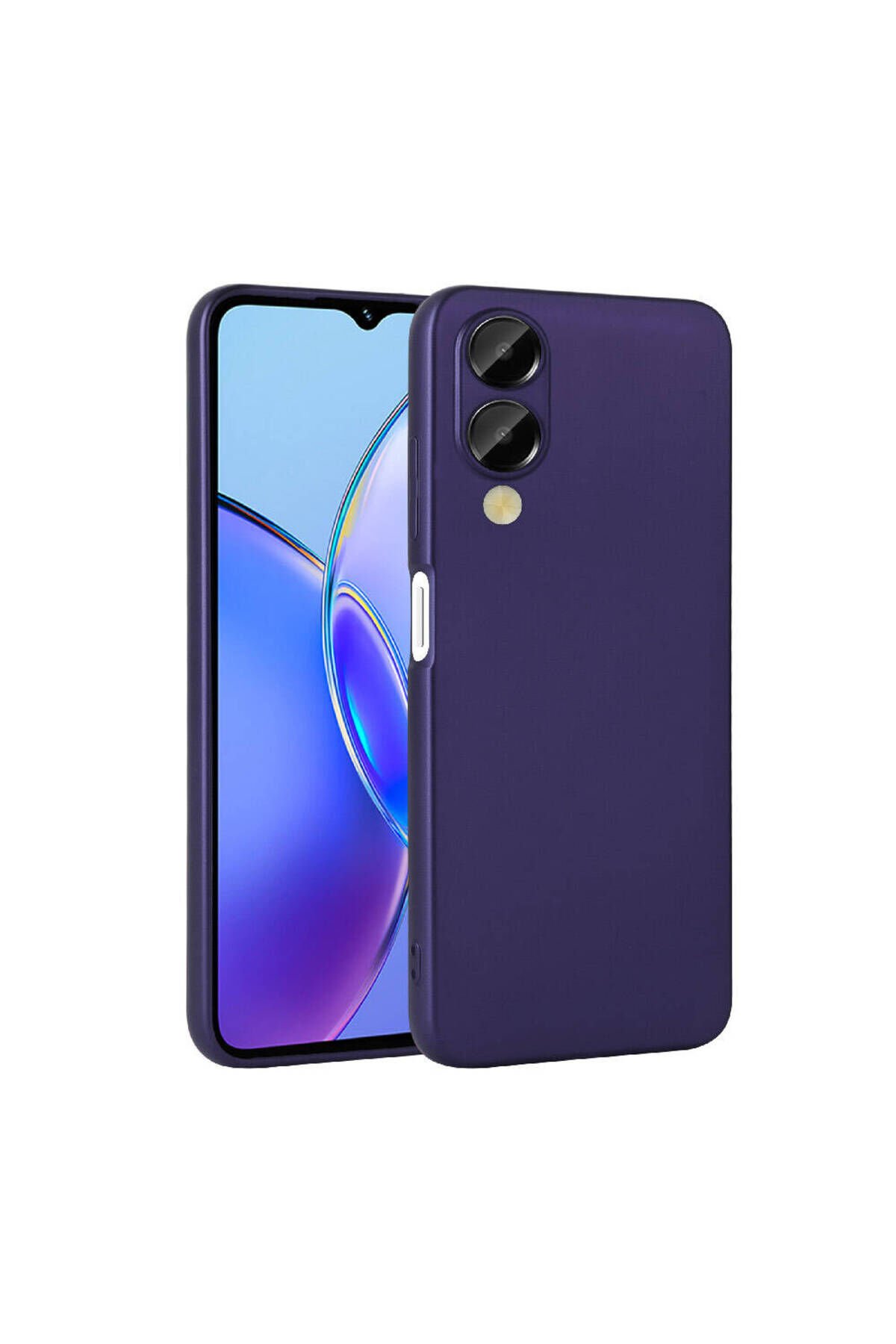 Vivo Y17S Kılıf ZPRB Premier Silikon Kapak - Kırmızı Lacivert