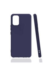Vivo V21E Kılıf BSAY Biye Silikon - Mavi Siyah