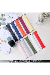 Watch 38mm Uyumlu KRD-31 Solo Loop Small BSAY Kordon-Mavi Mavi