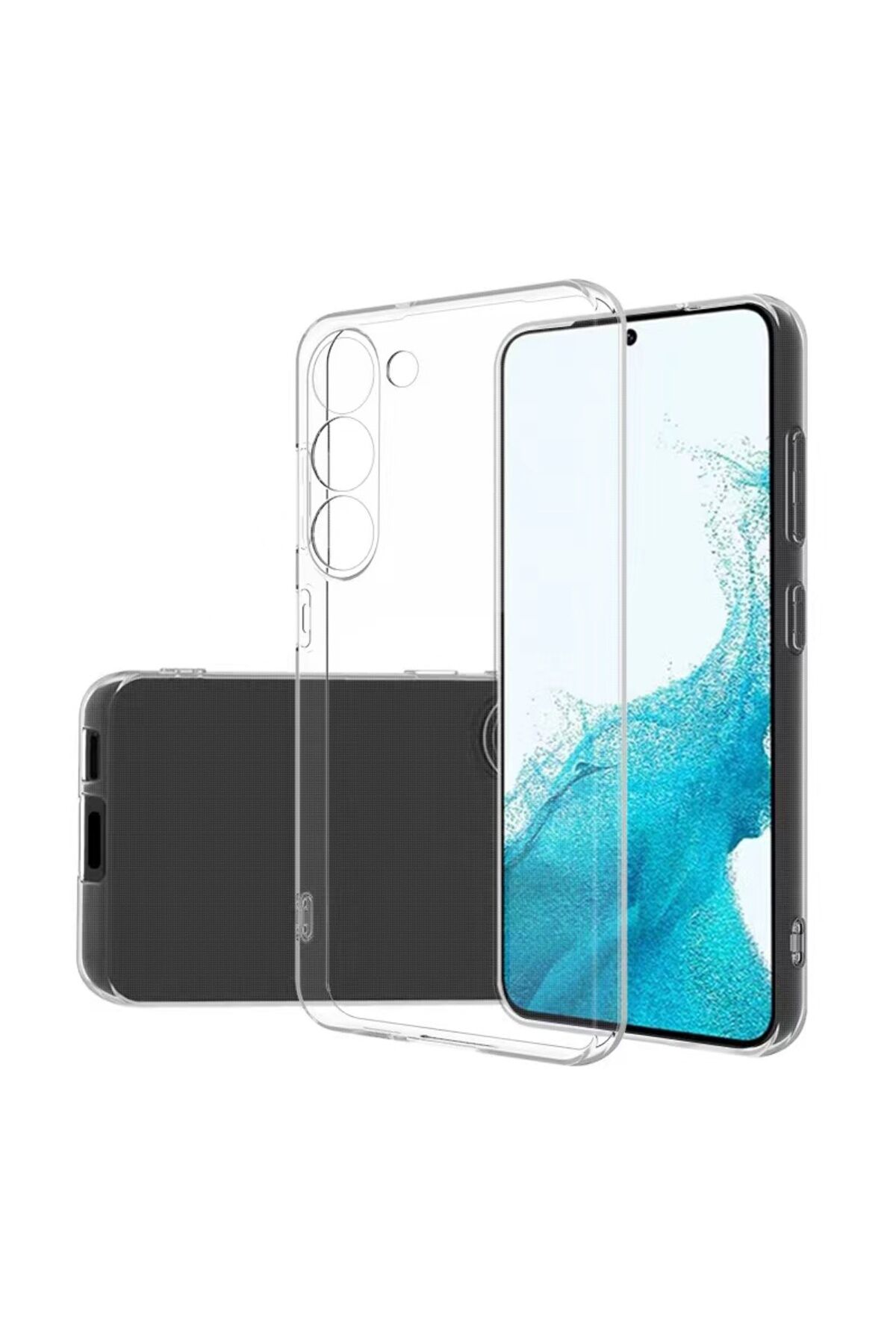 Galaxy S23 Plus Uyumlu BSAY Süper Silikon Kılıf-Renksiz Renksiz