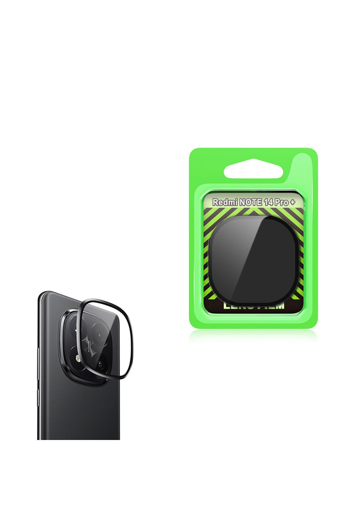 Redmi Note 14 Pro Plus BSAY CL-07 Kamera Lens Koruyucu - Siyah Siyah