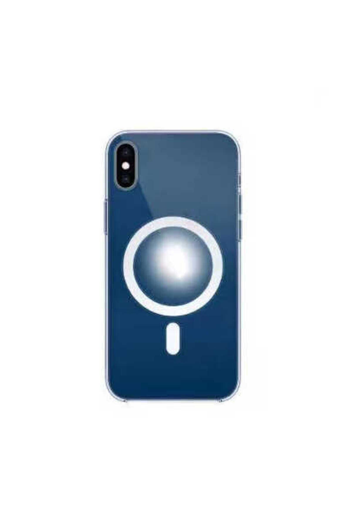 iPhone X Kılıf BSAY Tacsafe Wireless Kapak - Renksiz Renksiz