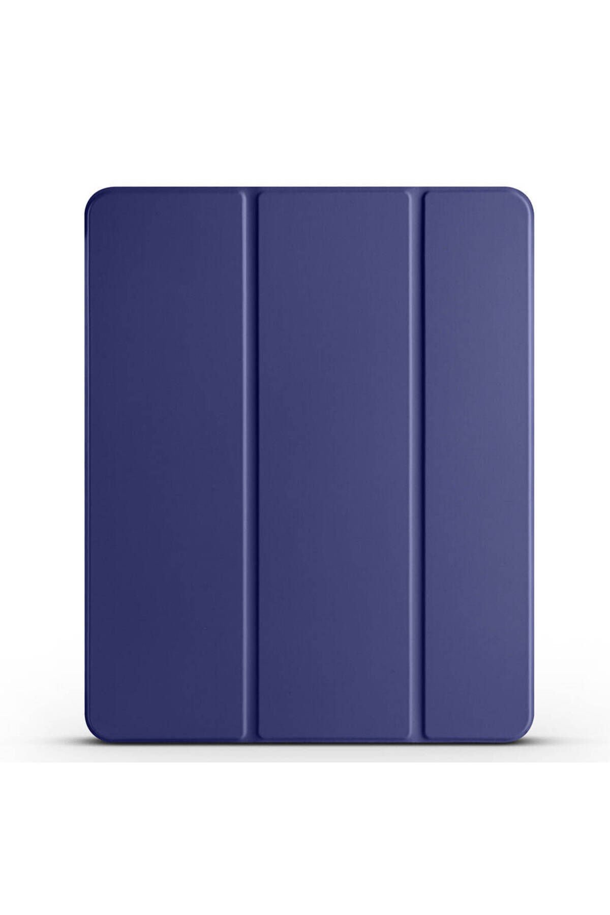 iPad Air 13 2025 M3 BSAY Smart Cover Kalem Bölmeli Standlı 1-1 Kılıf - Lacivert
