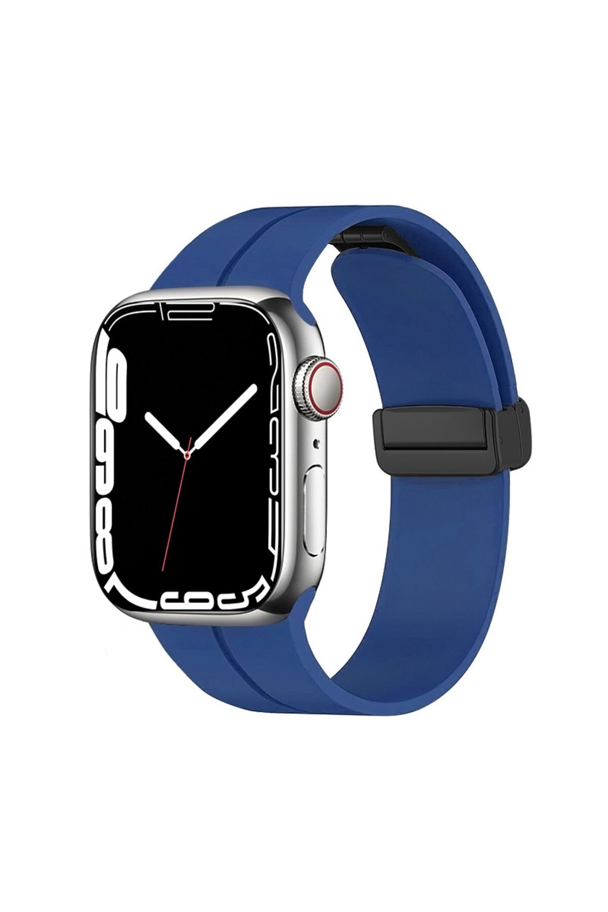 Watch 40mm Uyumlu KRD-84 Uyumlu BSAY Kordon-Beyaz Siyah