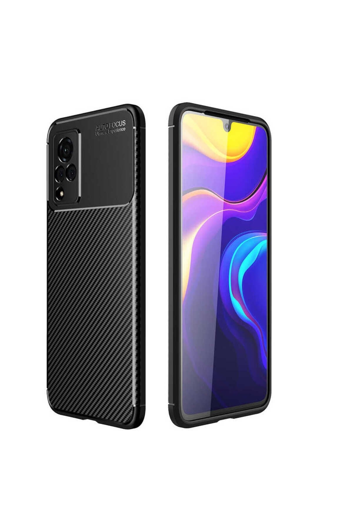 Vivo V21 Kılıf STSR Negro Silikon Kapak - Siyah Siyah