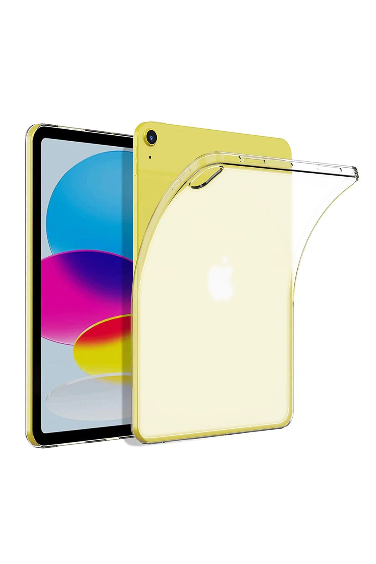 iPad 11.Nesil 2025 Kılıf ZPRB Tablet Süper Silikon Kapak - Renksiz Renksiz