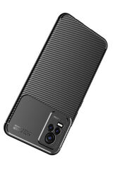 Vivo V21E Kılıf GZST Negro Silikon Kapak - Kahverengi Lacivert