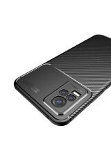 Vivo V21E Kılıf GZST Negro Silikon Kapak - Kahverengi Lacivert