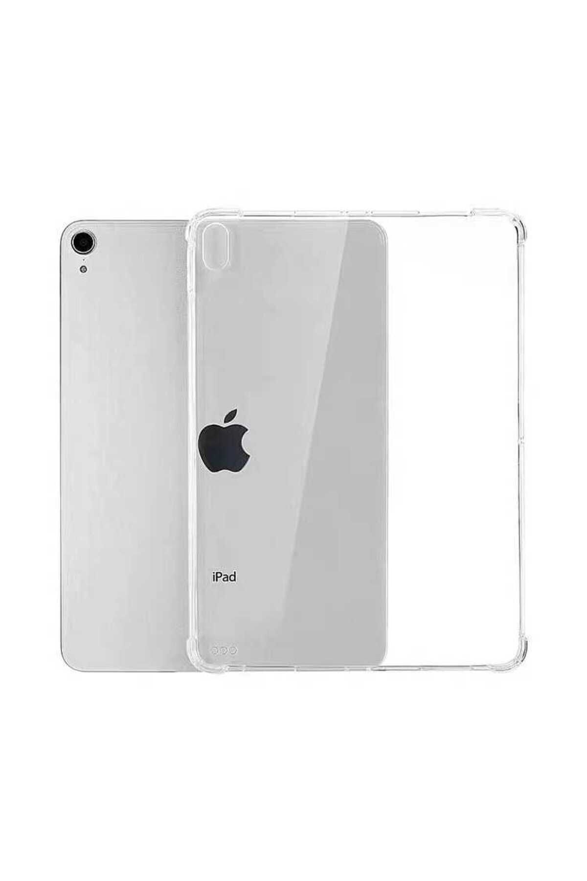 iPad 11.Nesil 2025 Kılıf MSRA Tablet Nitro Anti Shock Silikon Kapak - Renksiz Renksiz