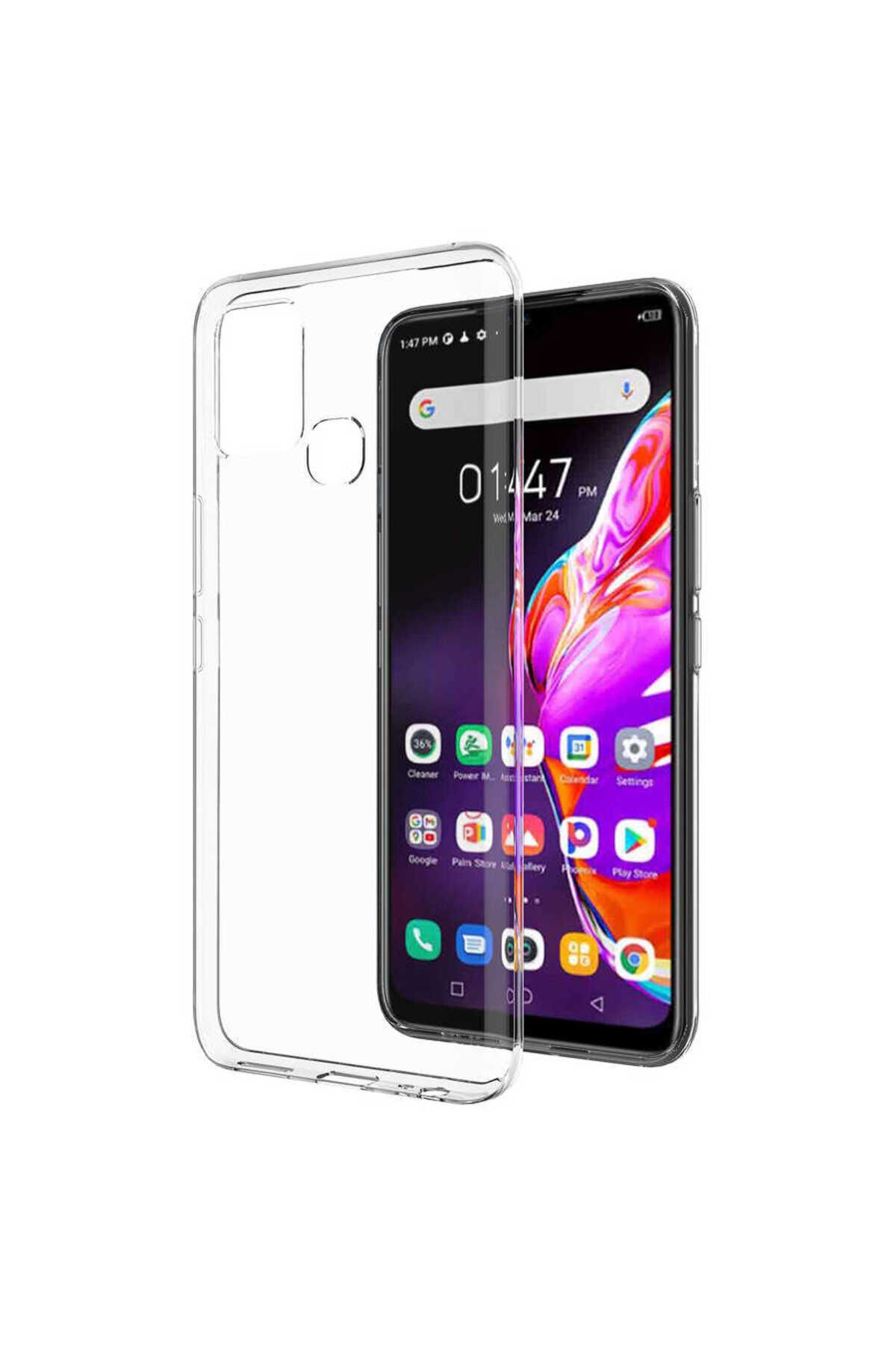 İnfinix Hot 10T Kılıf SBT Süper Silikon Kapak - Renksiz Renksiz