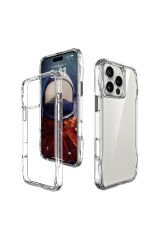 iPhone 16 Pro Max Kılıf AiHTTgli Şeffaf BSAY İncek Kapak-Şeffaf Şeffaf