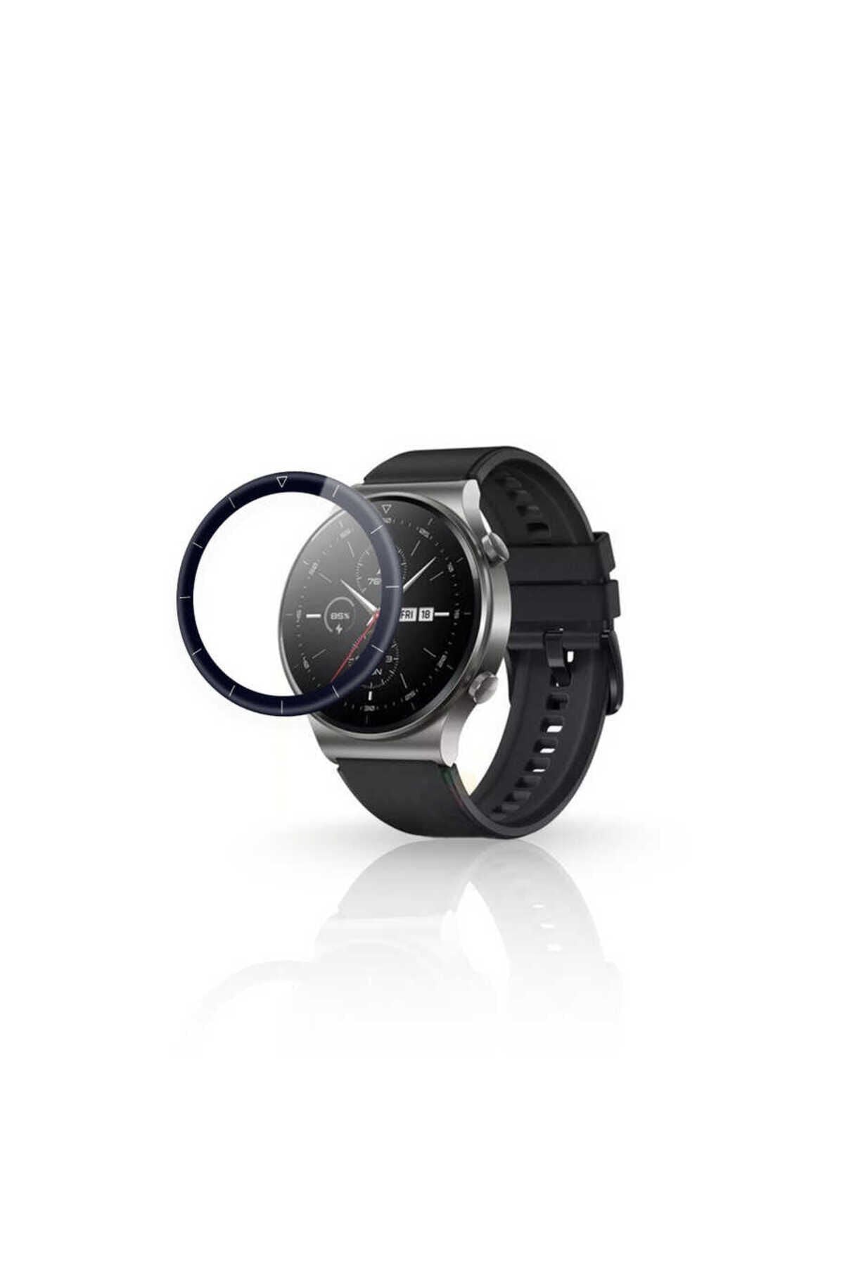 Huawei Watch GT2 Pro BSAY PMMA Pet Saat Ekran Koruyucu - Siyah Siyah