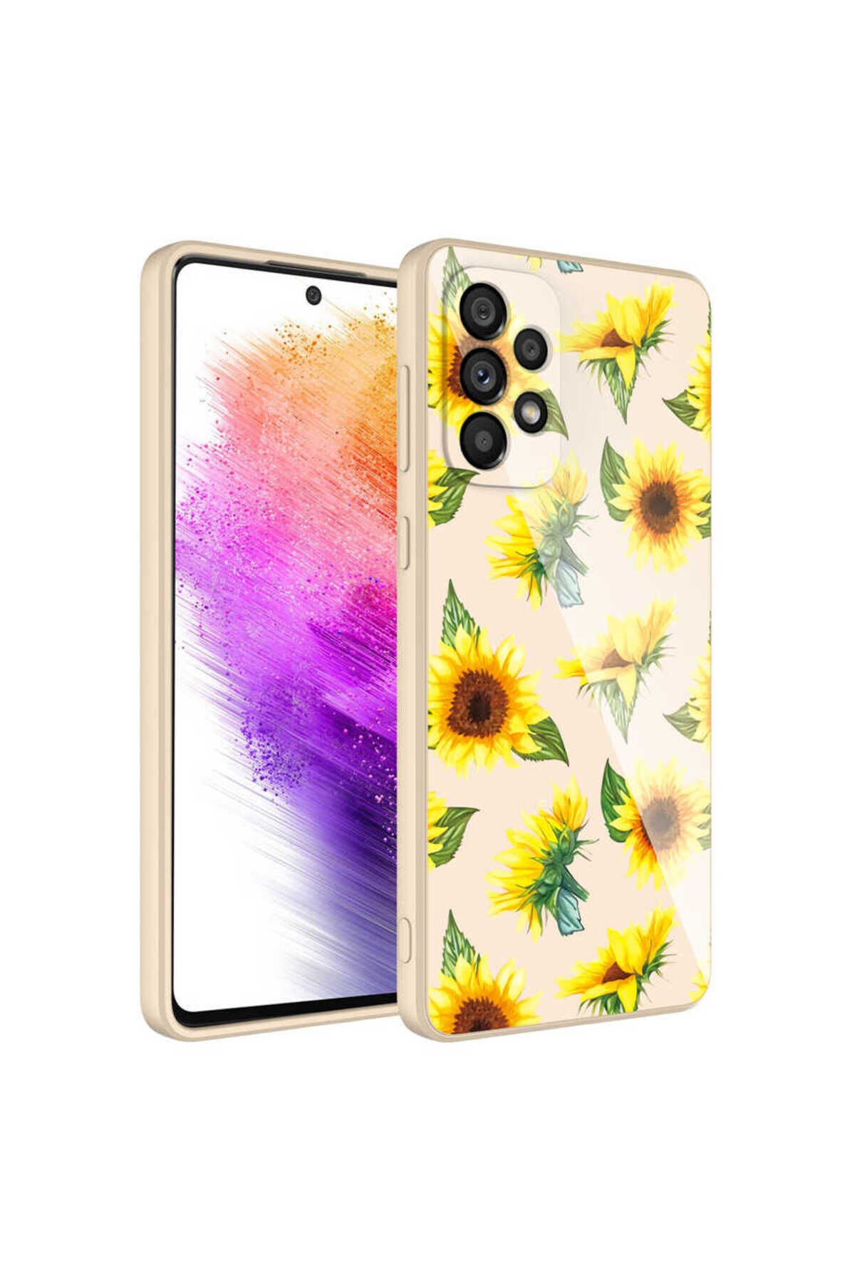 Galaxy A23 Kılıf Kamera Korumalı Desenli Sert Silikon BSAY Epoksi Kapak - NO3 No2