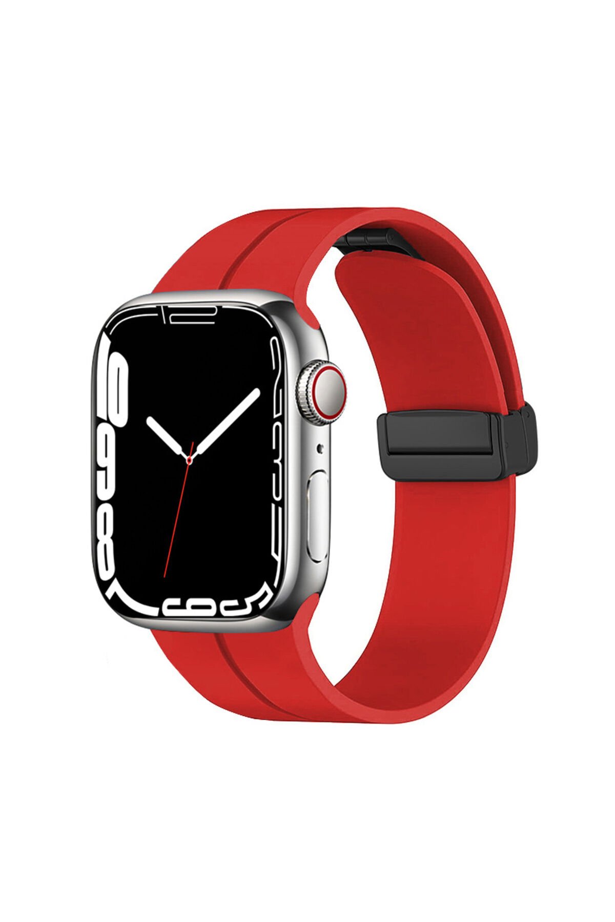 Watch 42mm Uyumlu KRD-84 Uyumlu BSAY Kordon-Turuncu Yeşil