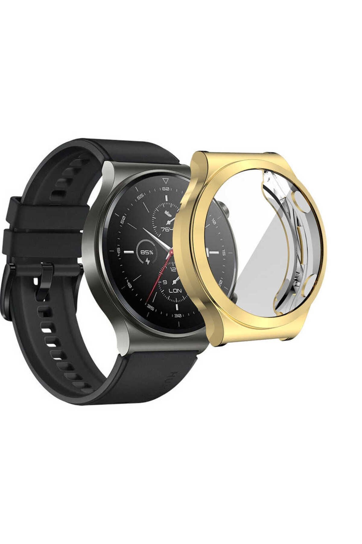 Huawei Watch GT2 Pro BSAY Watch Gard 02 Ekran Koruyucu - Gold Altın
