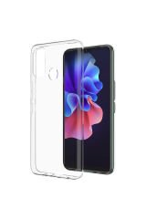 Tecno Spark 7T Kılıf BSAY Süper Silikon Kapak - Renksiz Renksiz