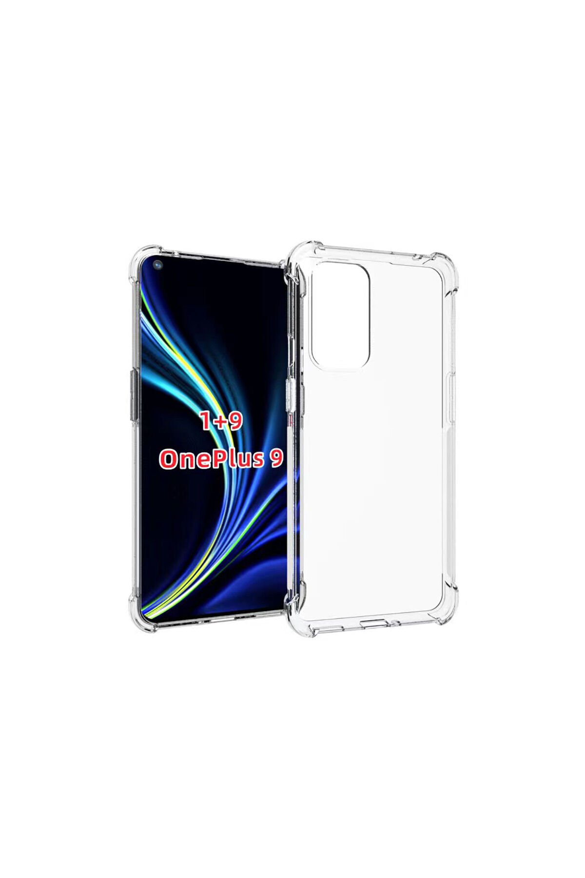 One Plus 9 Kılıf GZST Nitro Anti Shock Silikon - Renksiz Renksiz