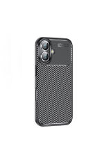 iPhone 16 Plus Uyumlu NXAR Negro Silikon Kapak-Siyah