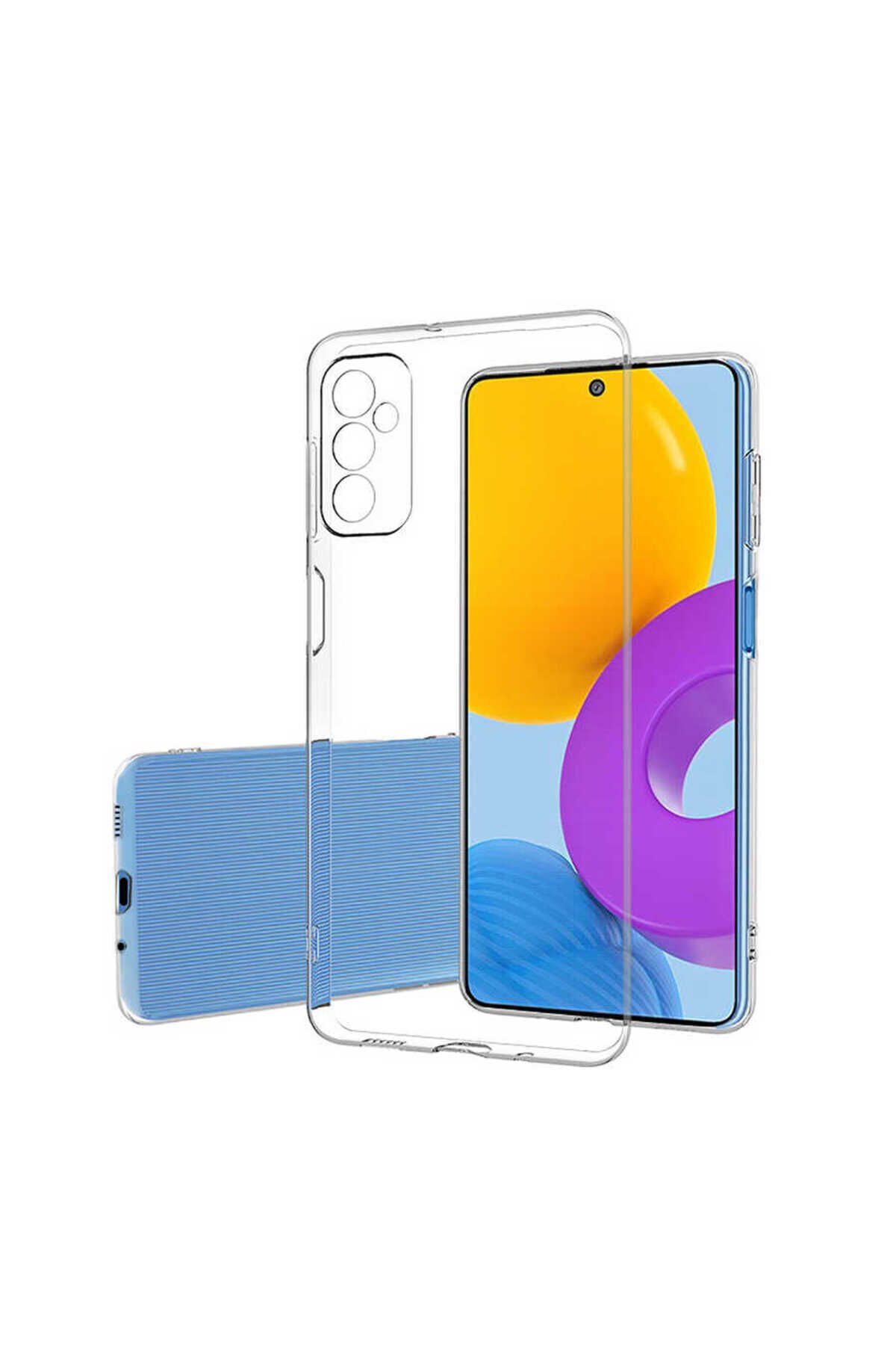 Galaxy M52 Kılıf BSAY Süper Silikon Kapak - Renksiz Renksiz