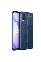 Vivo V21E Kılıf BSAY Niss Silikon Kapak - Lacivert Siyah