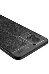 Vivo V21E Kılıf BSAY Niss Silikon Kapak - Lacivert Siyah